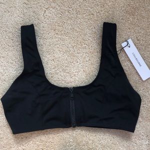 Coulbourne black swim top